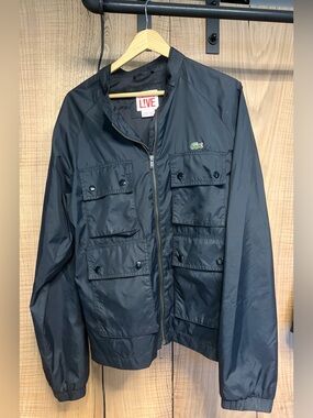 Lacoste Men’s Medium Black Lightweight Field Jacket